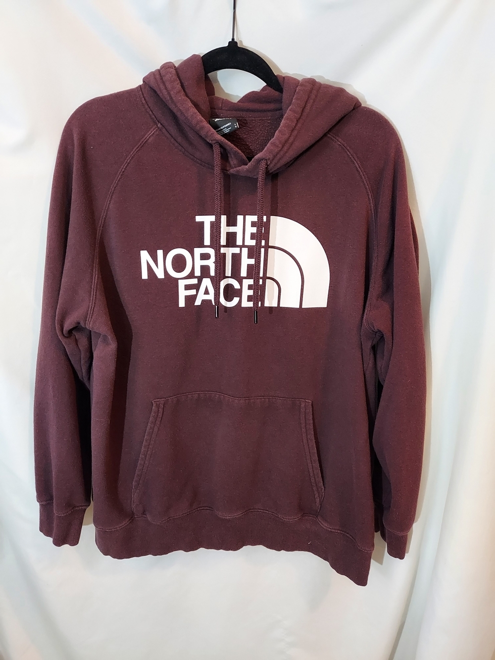 The North Face Eggplant Half Dome Graphic Pullover Fleece Hoodie Size L